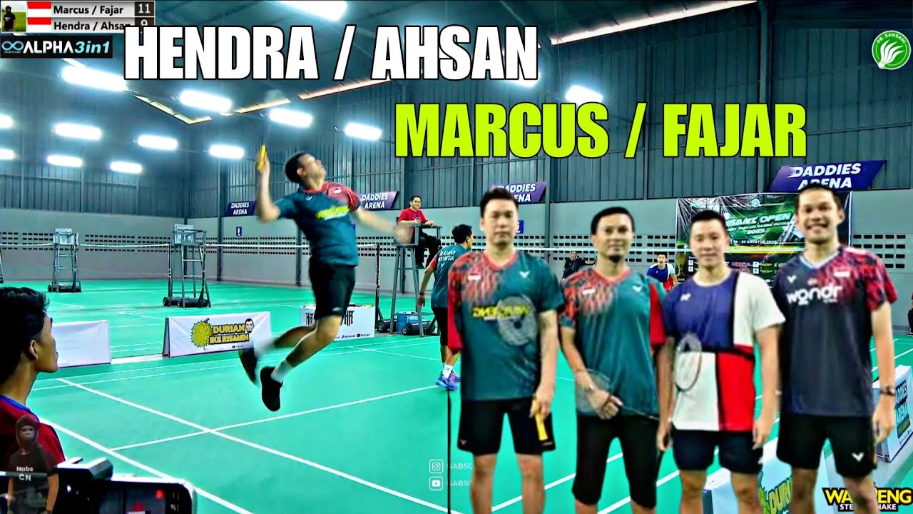 THE DADDIES Hendra / Ahsan Turun di Turnamen Sansani Lawan Marcus / Fajar Alfian. TARUNG SERIUS 🔥