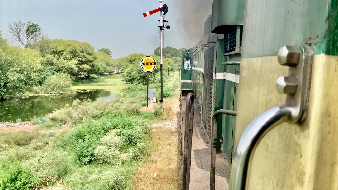 Enchanting Ride: Hazara Express Journey with Captivating Hitachi Locomotive Chugging Sounds