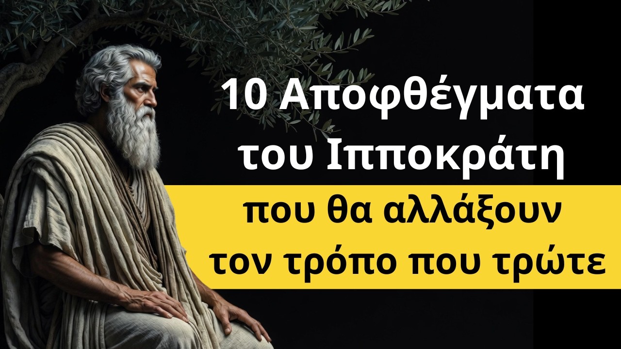 Σοφά Λόγια | 10 Αποφθέγματα του Ιπποκράτη που θα αλλάξουν τον τρόπο που τρώτε.