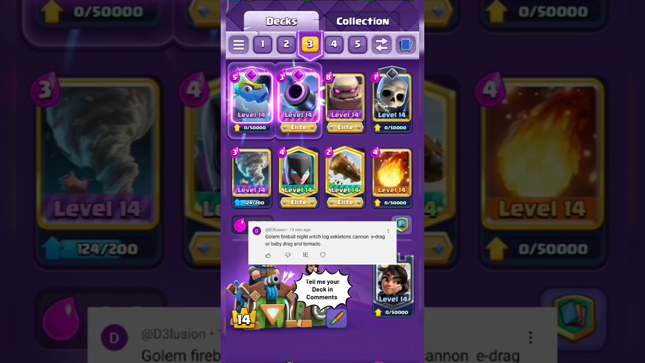 golem night witch deck 🤯 | clash royale | #shorts #clashroyale #viralvideo
