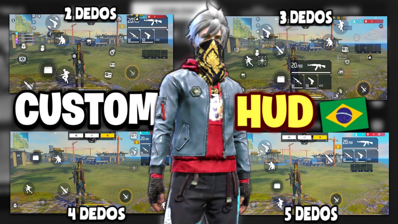 LOS MEJORES HUD A 2,3 y 4 DEDOS | NUEVOS CÓDIGOS 🇧🇷📲⚙️