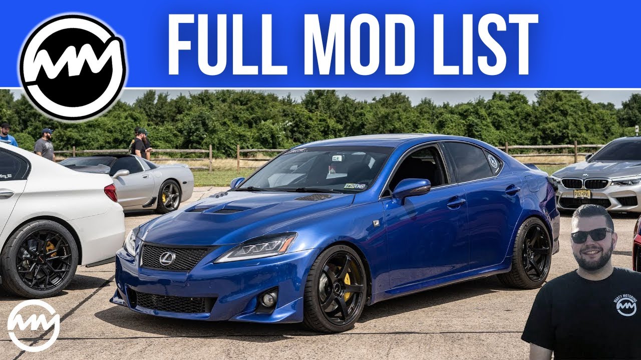 FULL MOD LIST on my Supercharged Lexus IS 350 F Sport!