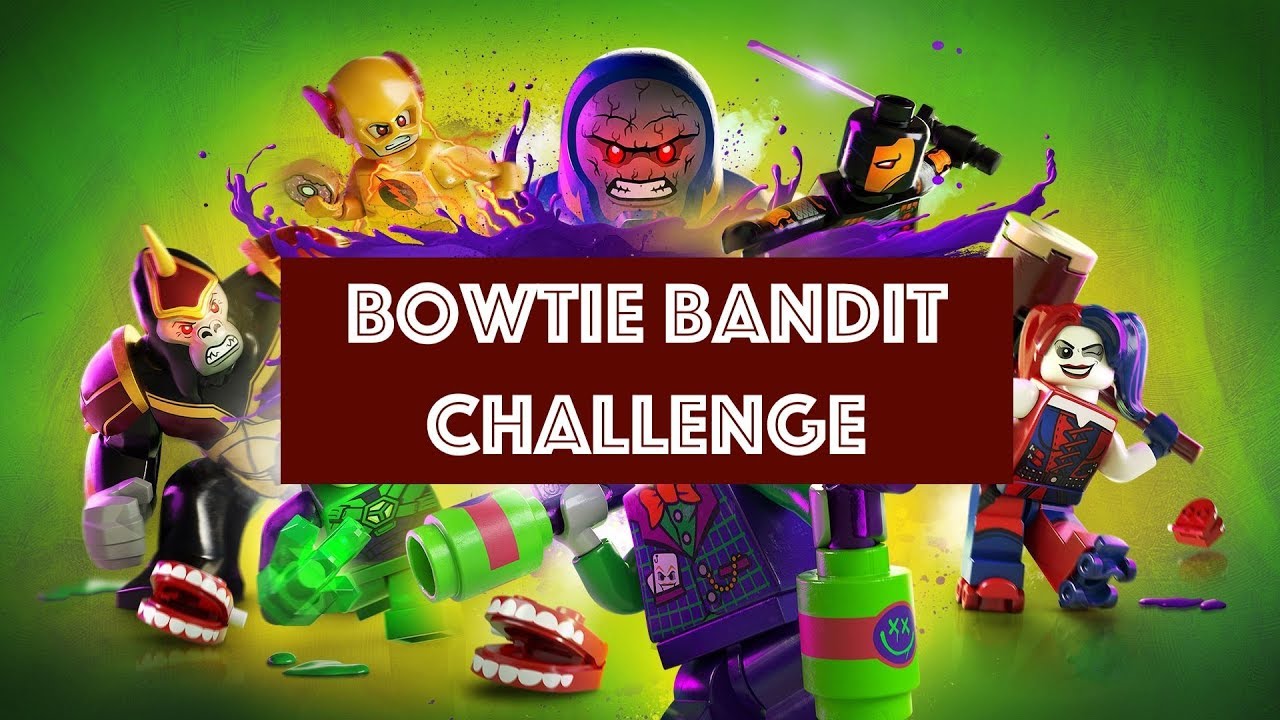Lego DC Super Villains - Bowtie Bandit Challenge - All Bowtie Statue Locations