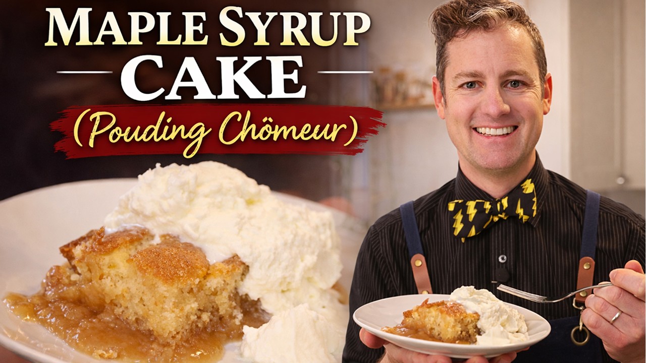 French Canadian Maple Syrup Cake | Easy Gluten-Free Pouding Chômeur