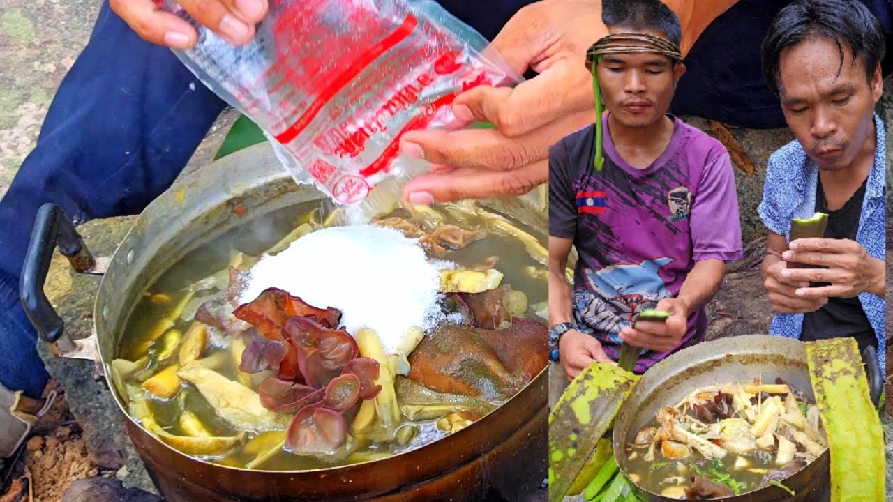 แกงในป่าหน่อไม้ ແກງສົດໆໃນປ່າ #แกงหน่อไม้ #บัวไล