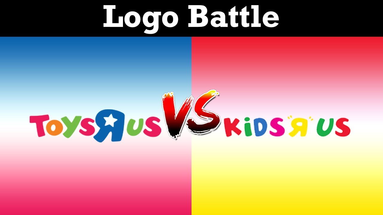 Toys R Us VS Kids R Us - Logo Battle
