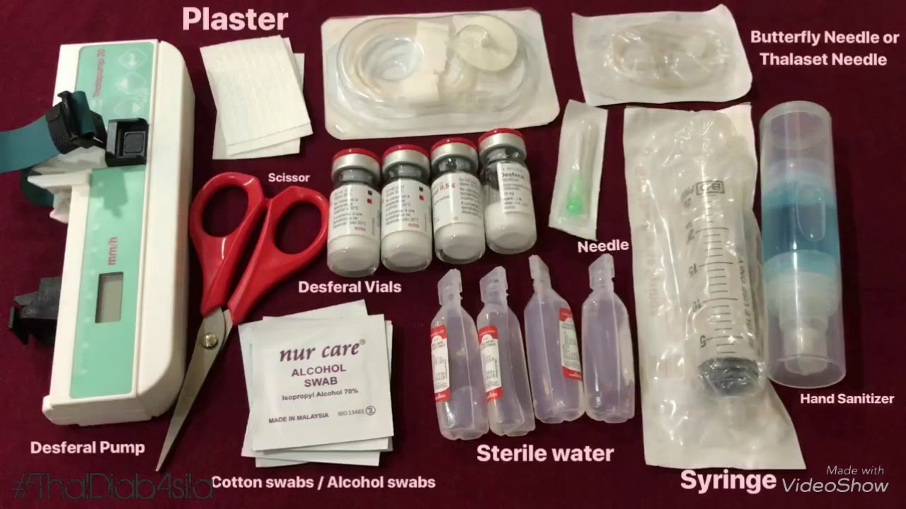 Desferal Injection Preparation & Connection (Butterfly & Thalaset Needle) || ThalDiabAsila