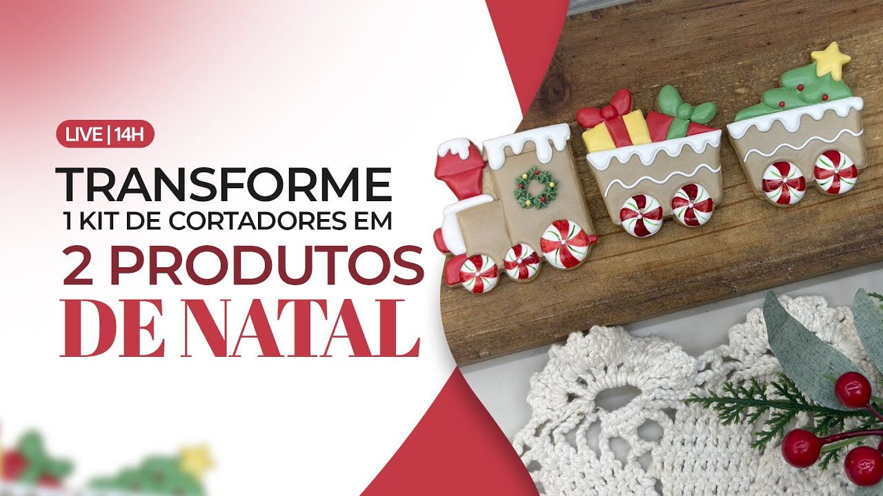 Transforme 1 Kit de Cortadores em 2 Produtos de Natal!