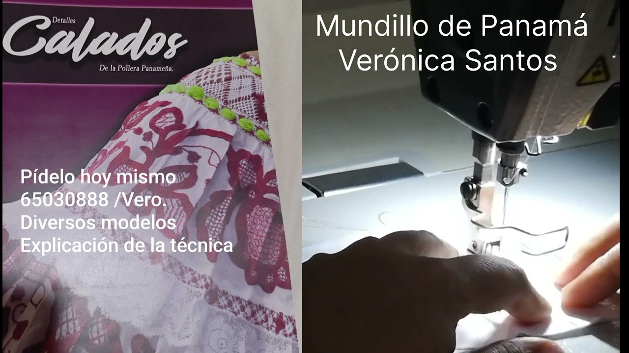 Armado del tapabalazo en la pollera panameña