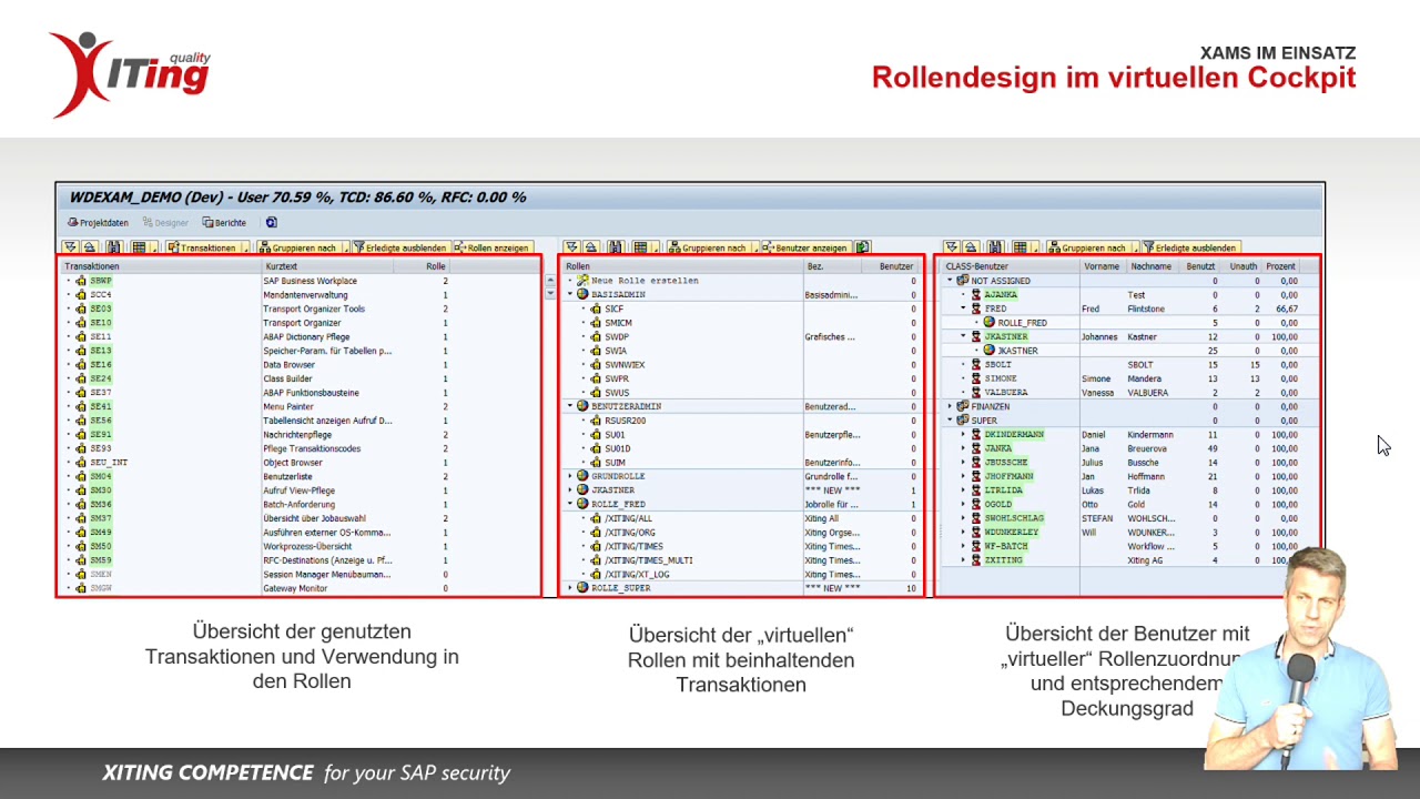 Flexibles Rollendesign mit dem Role Designer der XAMS