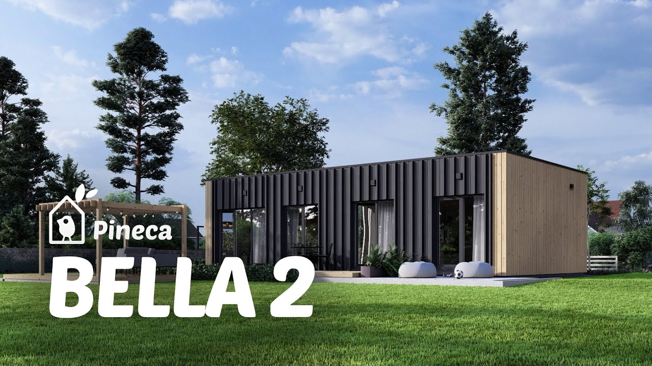 Casa in legno prefabbricata abitabile BELLA 2, 60 m&sup2;