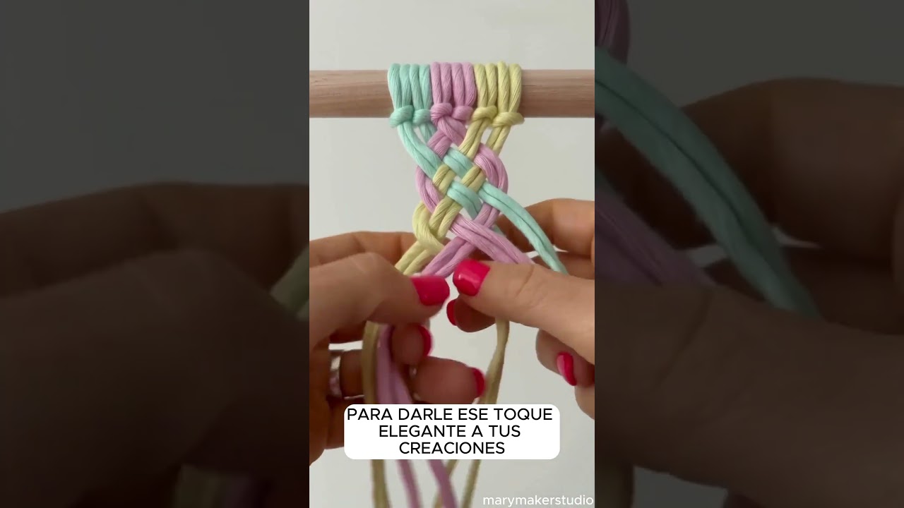 MACRAMÉ PARA PRINCIPIANTES TRENZA MACRAMÉ  