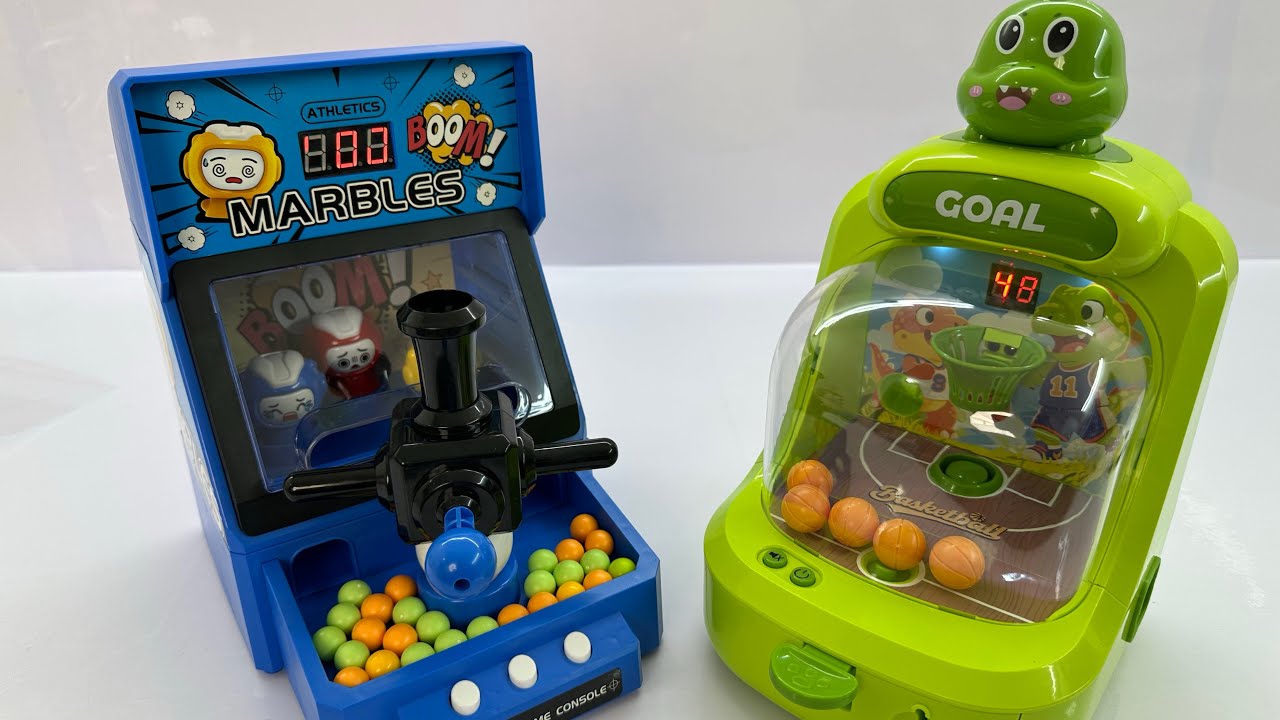 9-minute game console toy unboxing, marble toy game console, shooting toy game console, ASMR
