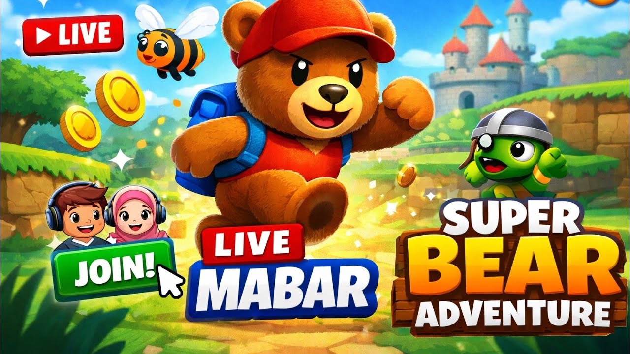 LIVE | MABAR Bareng Viewers 😄 Super Bear Adventure