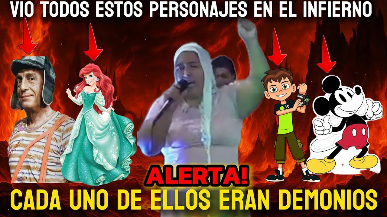 😳CUIDADO CON LO QUE VEN TUS NI&Ntilde;OS/ TESTIMONIO DEL CIELO Y EL INFIERNO,  ESTOS PERSONAJES ESTABAN AH&Iacute;