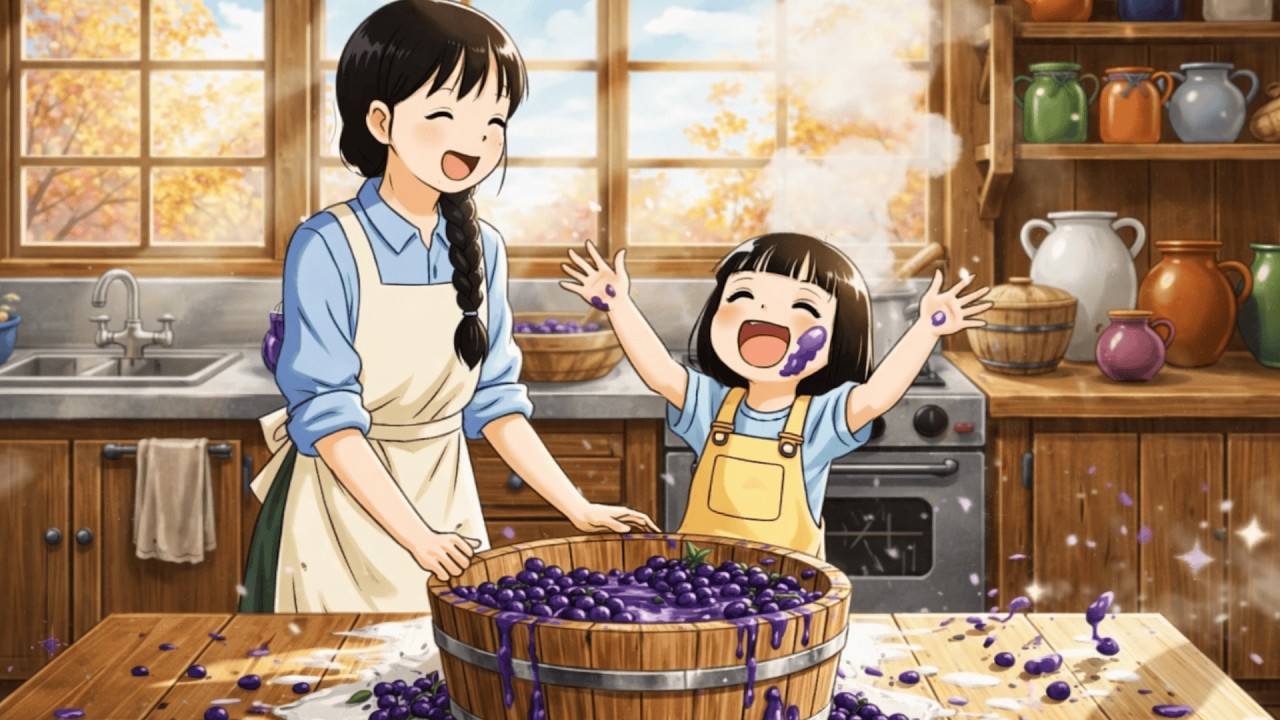 竹でぶどう棚づくり 🍇 手作りワインとスイカゼリー | ジブリ風ASMR