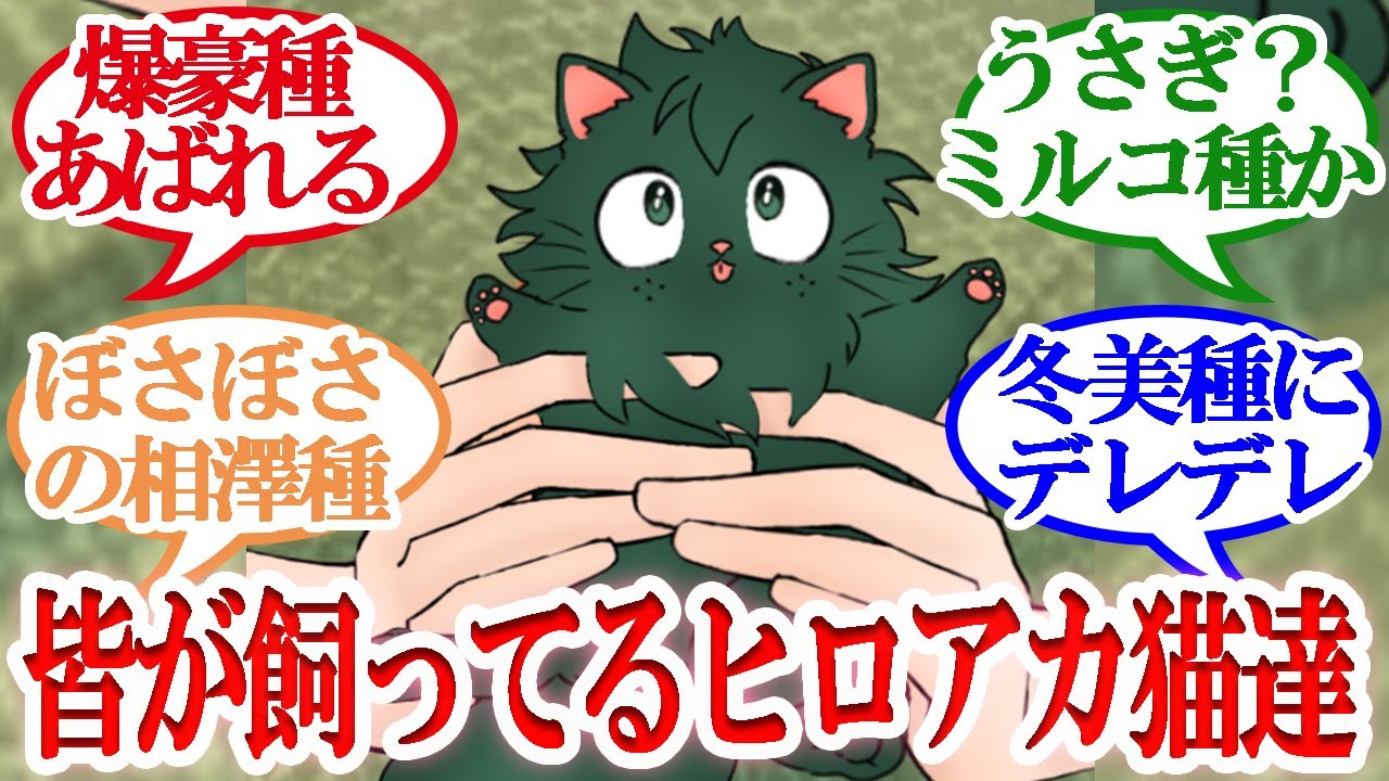 【ヒロアカ】超ほんわかスレ「ヒロアカ、猫になった皆を飼ってみよう！」爆豪種・相澤種・冬美種などなどｗ【読者の反応集】