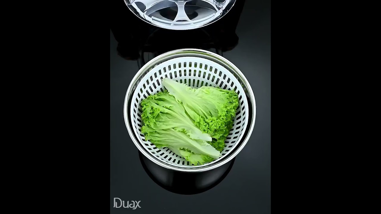 Seca e Lava Saladas em Inox - Suas Saladas Limpas e Secas!