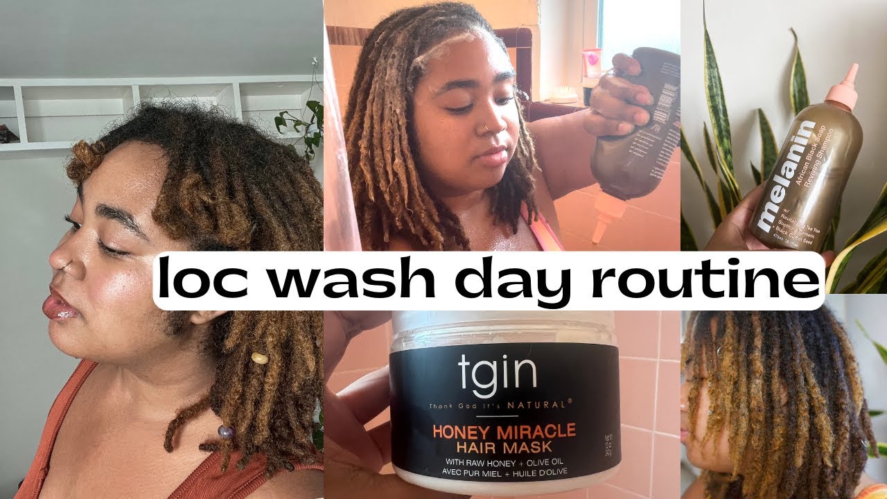 Loc Wash Day & Moisturizing Routine