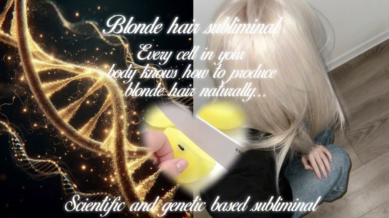 KITLG Blonde hair Gene/ Natural blonde hair Subliminal 🧬🍯 (exp, scientific affirmations) | Gothix