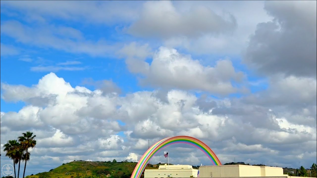 “Calming Clouds & Rainbow Skies 🌈☁️ | A Dreamy Sky Journey”