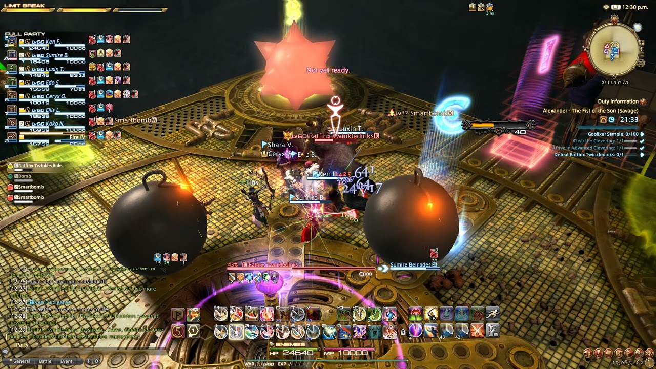 FFXIV - A5S minimum ilvl/no echo clear - WAR