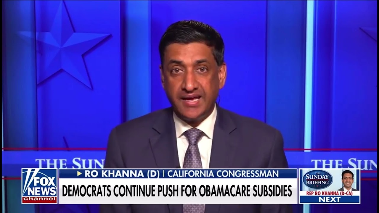 Ro Khanna on Fox's The Sunday Briefing with Jacqui Heinrich discussing the government shutdown