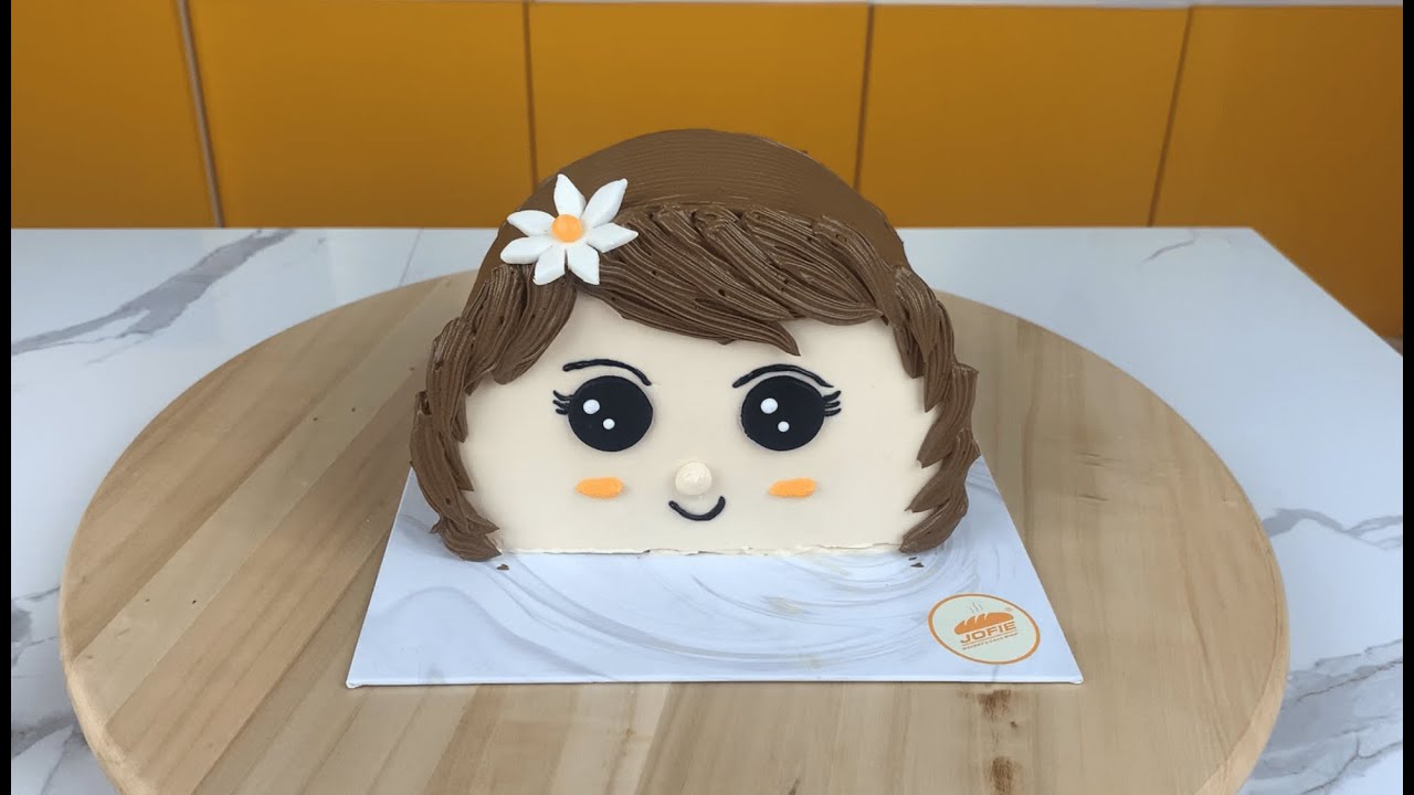 TUTORIAL Menghias Jofie Chaerin | Half Cake | Korean Cake