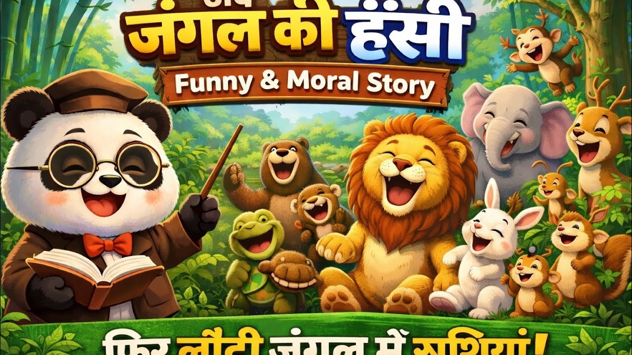 जब जंगल की हँसी खो गई | Funny & Moral Story in Hindi for Kids