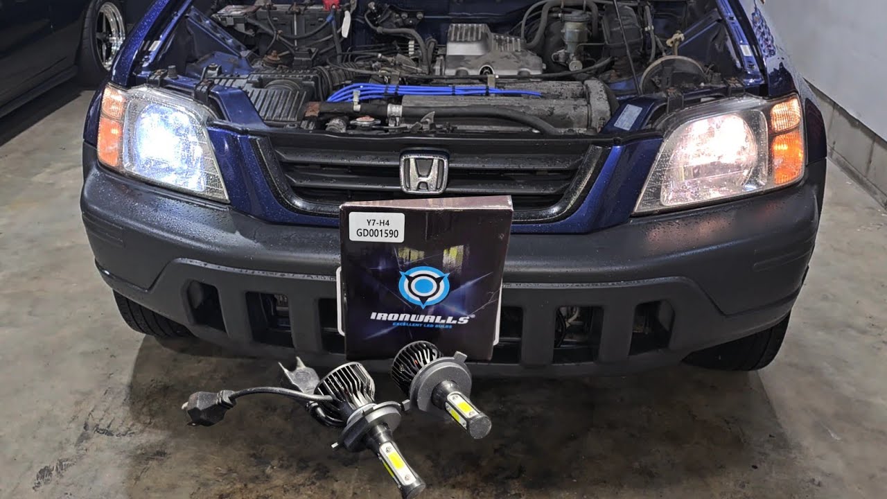 UPGRADING Plug & Play LED HEADLIGHT BULBS FOR THE 1ST GEN CRV (97-01)