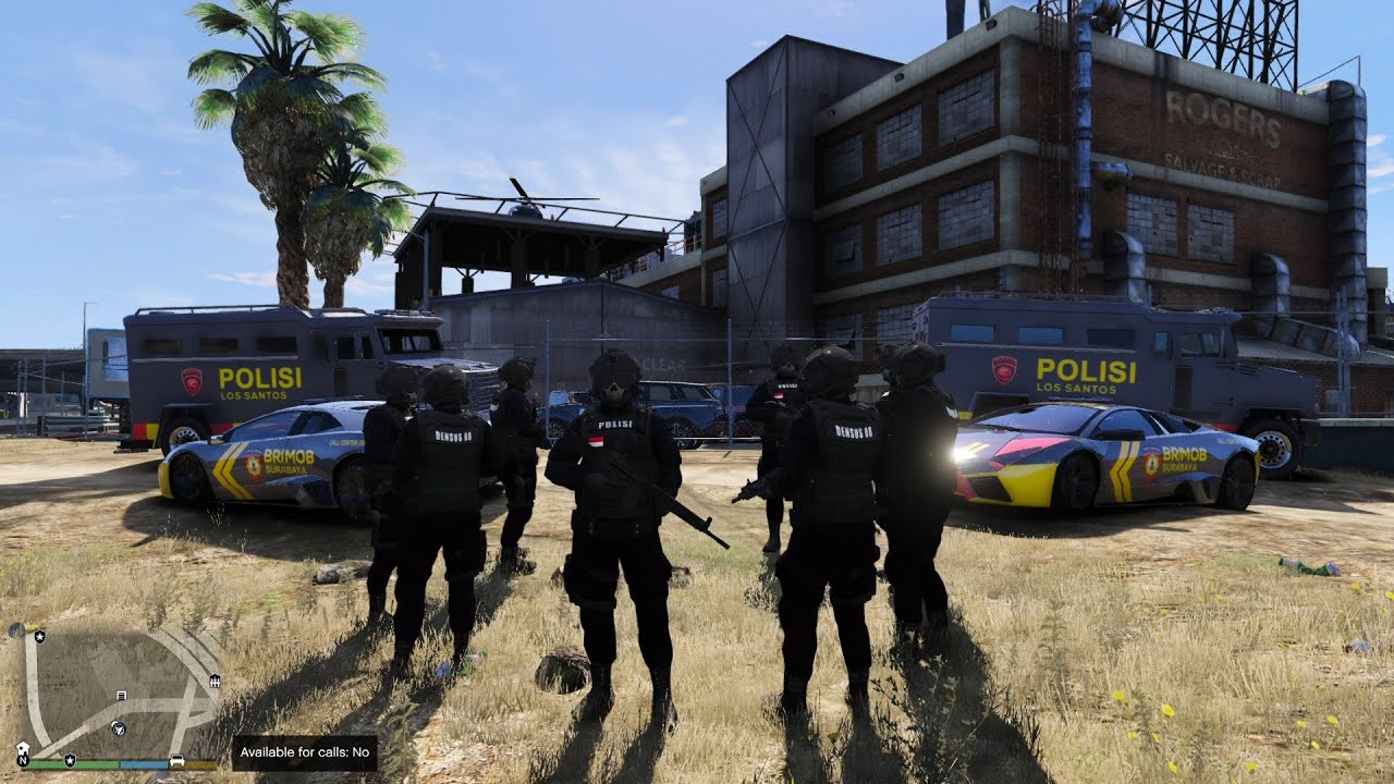 Penangkapan Big Bos Mafia Oleh Tim Densus 88! GTA 5 Mod Polisi Indonesia