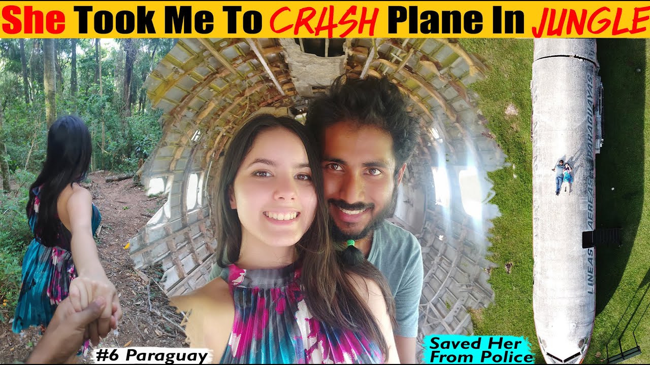 Date on a Crash Plane Site In The Middle of Jungle From Asuncion Paraguay. Indian In Paraguay.