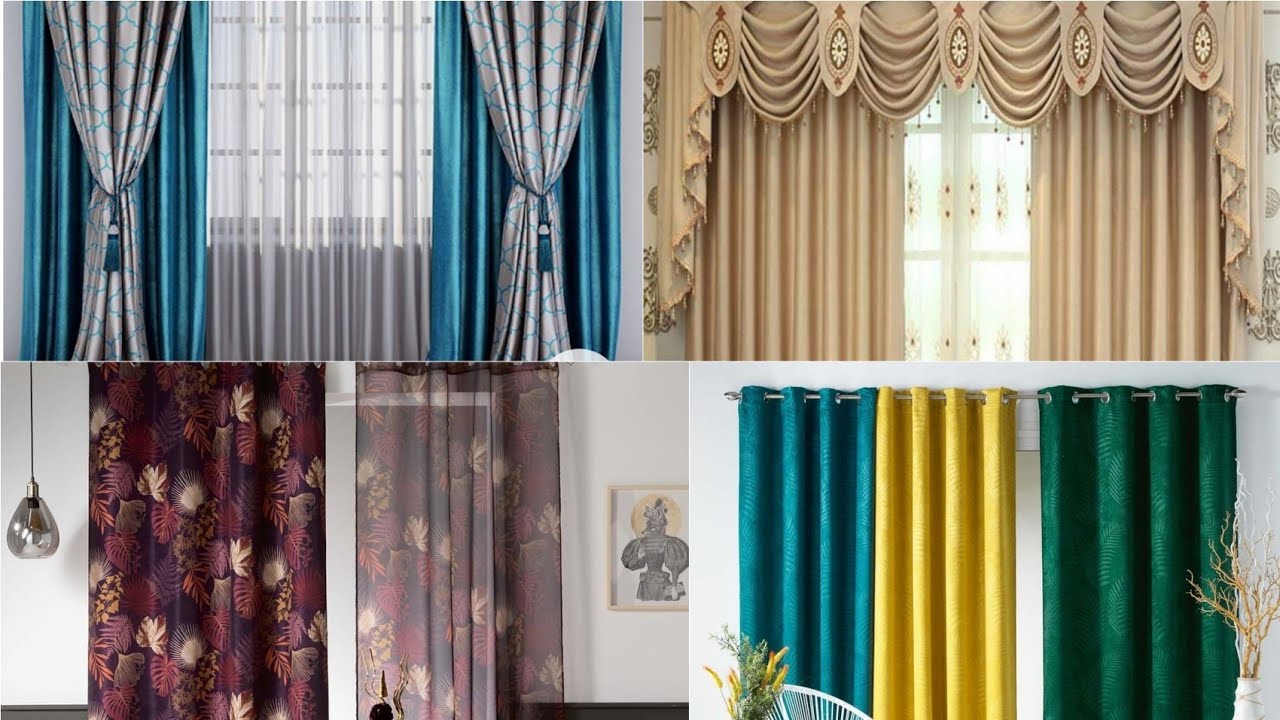 أفضل ستائر صالون وغرف نوم 2021 تقليدية وعصرية 🥰Rideaux modernes  pour salon et  chambre a coucher