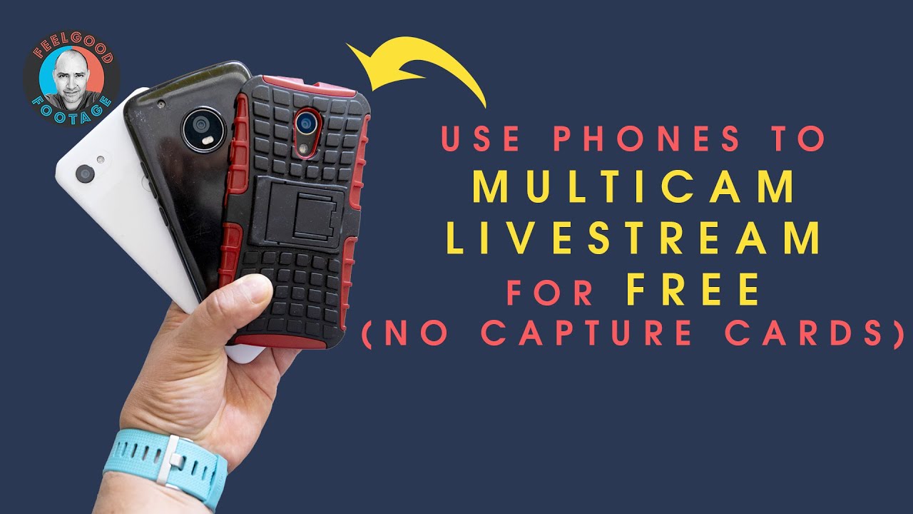 How to Use Mobile Phones to Multicam Livestream for Free! No capture card needed - low cost option