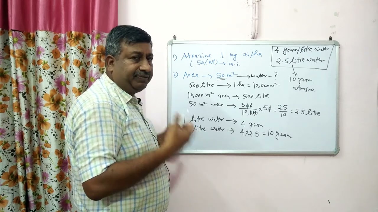 Herbicide Calculation for Small Plots