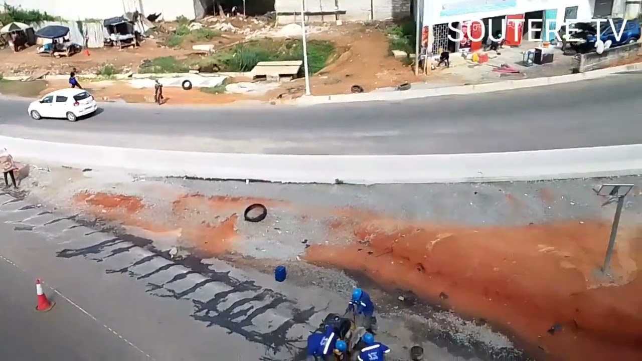 L'ÉCHANGEUR DE LA RIVIERA PALMERAIE, ABIDJAN, CÔTE D'IVOIRE EST QUASIMENT TERMINÉ. #souteretv