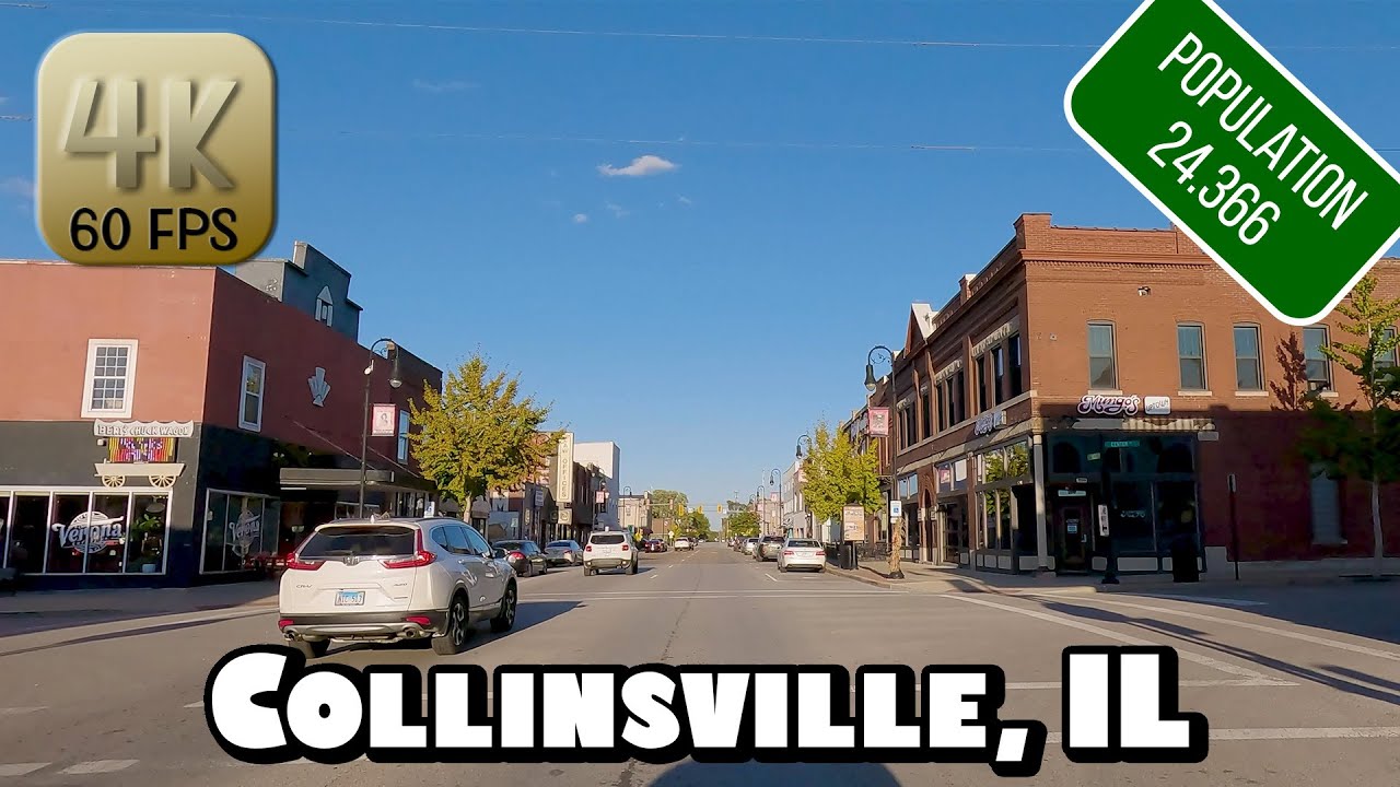 Driving Around Collinsville, Illinois in 4k Video