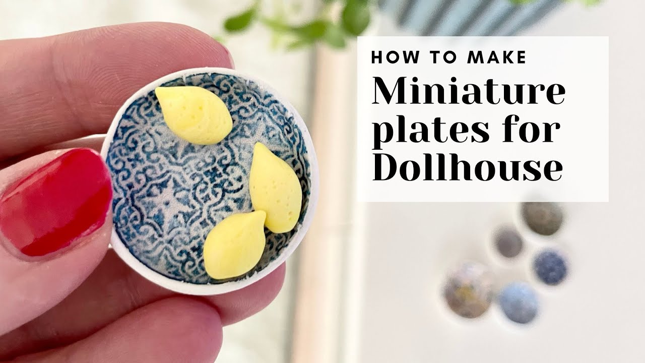 DIY Miniature | How to make Miniature plates for dollhouse