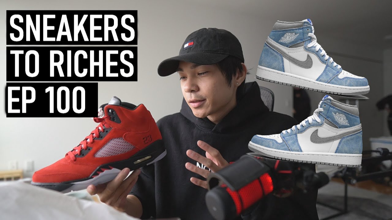 Air Jordan 1 Hyper Royal & AJ5 Raging Bull Live COP - Reselling Vlog - Sneakers To Riches Ep 100