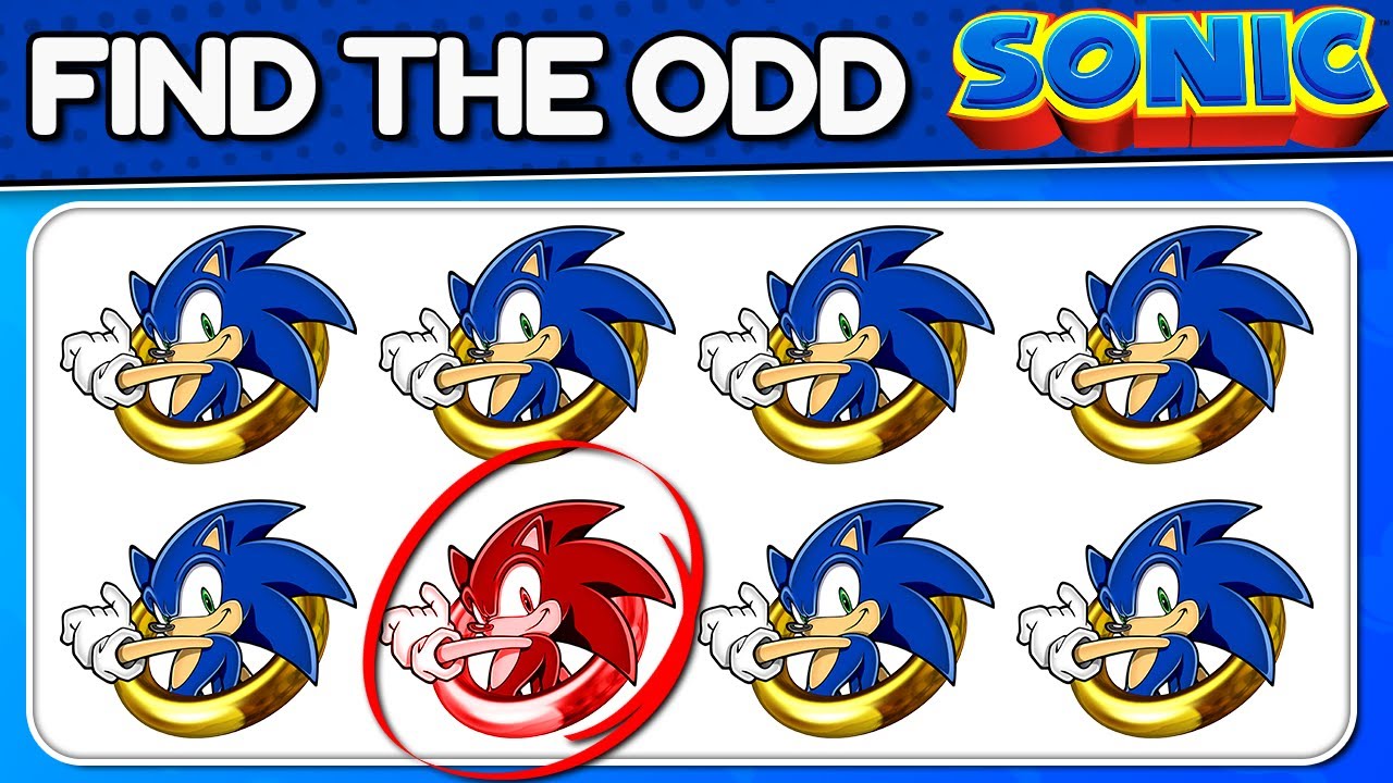 Find the Odd One Out #14 ☑️ Sonic Edition ☑️ Game Quiz