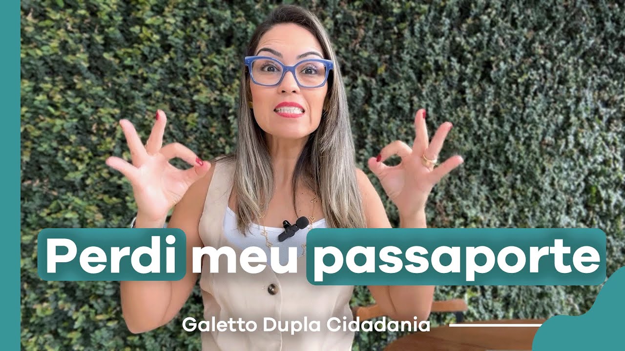 Perdi meu passaporte italiano. Como faço? #passaporteitaliano