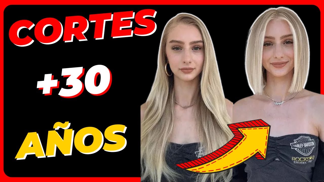 💇‍♀️ Cortes de PELO  para MUJERES de + 30 años ✂️(COMO LUCIR  MAS JOVEN!!!❤️ )
