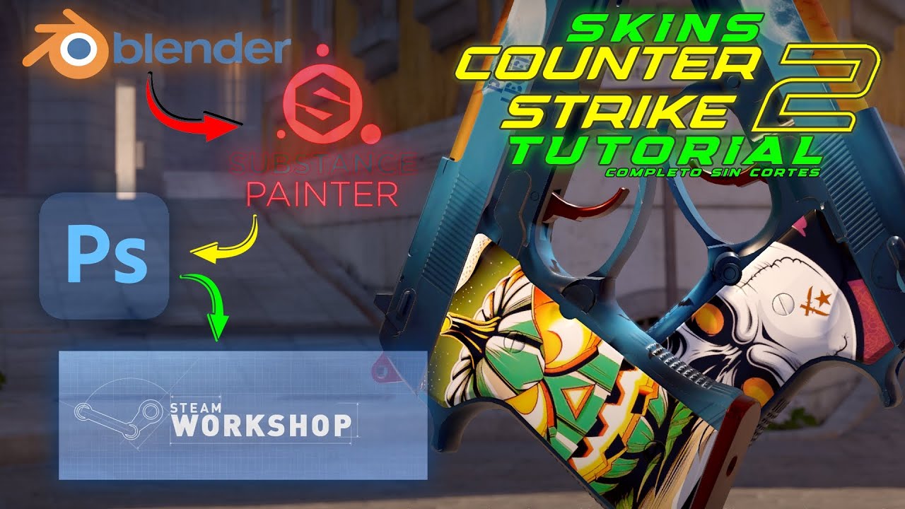 CREAR SKINS AVANZADO COUNTER STRIKE 2 (Y LO QUE SURJA) TUTORIAL /PROCESO COMPLETO SIN CORTES.