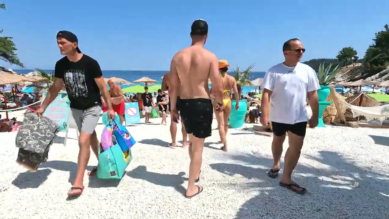 🇬🇷 Amazing day at Marble Beach 🏖 Tassos beach walk