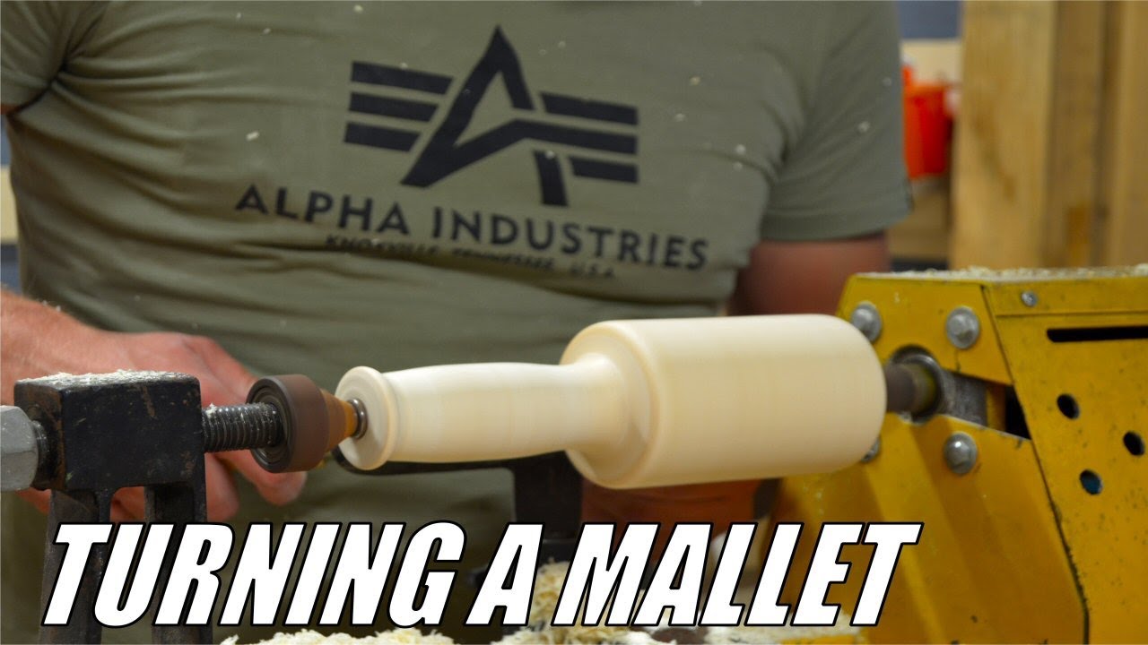 Woodturning - A Mallet From A Log | Lathe | DIY