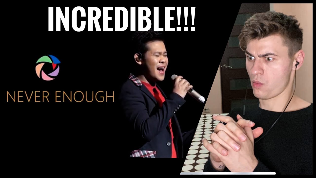 Marcelito Pomoy Performs 'Never Enough' at One Magical Night Concert | REACTION [ SOO POWERFUL !!! ]