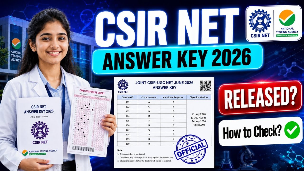 csir net answer key 2026 | csir ugc net answer sheet 2026