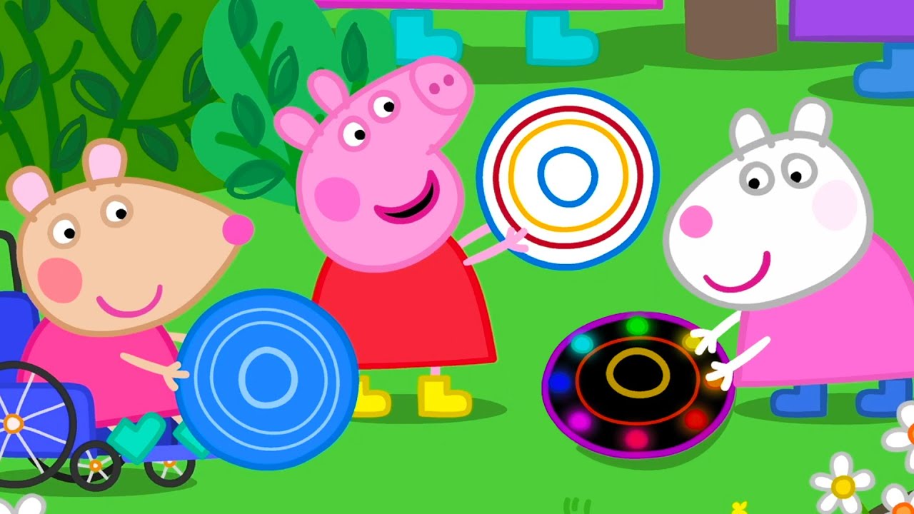 Peppa Joue avec des Disques Volants! 🥏 Peppa Joue Dehors ☀️ 2 heures | Peppa Pig Français