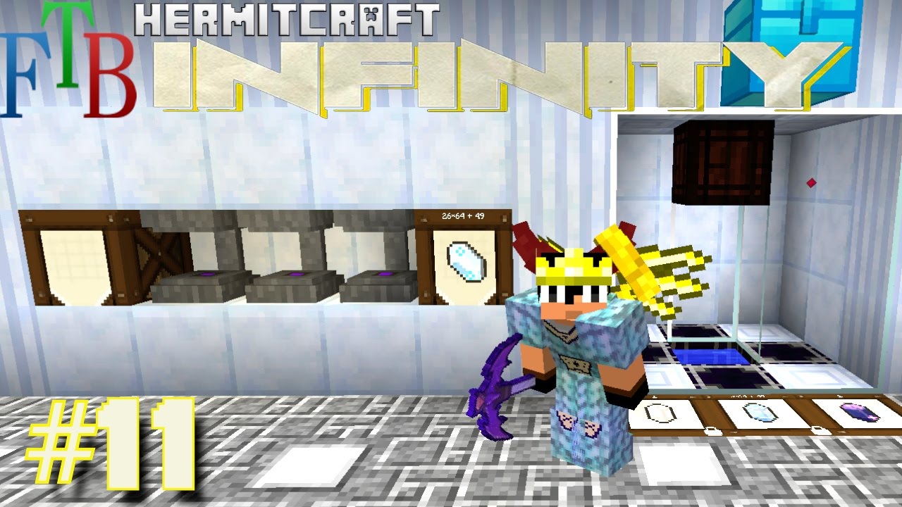 Minecraft Mods - FTB Infinity Ep. 11 - AE2 In Style !!! ( HermitCraft Modded Minecraft )