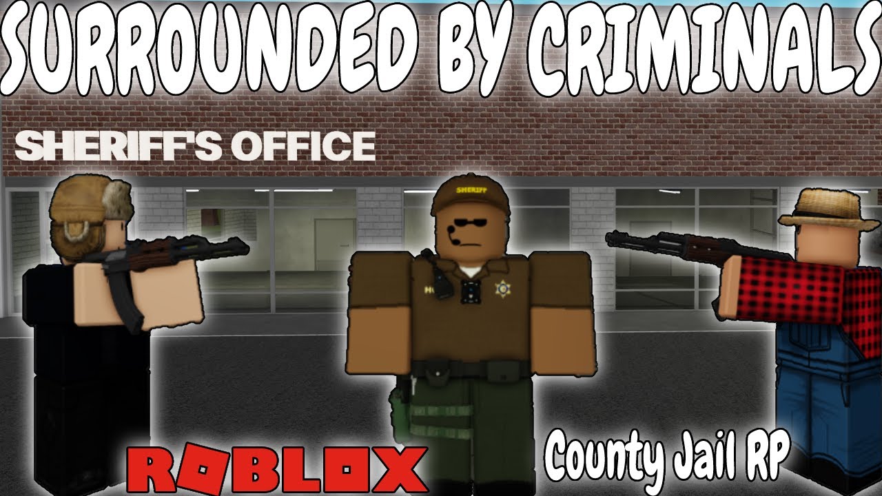 SHERIFF SURROUNDED BY CRIMINALS!! Roblox CJRP